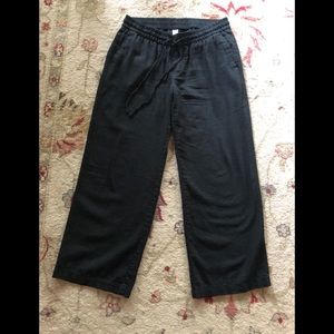 Old Navy M Petite Wide Leg linen blend pants EUC